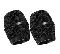 Gatuida 2pcs Microphone Mesh Grill Head Metal Windscreen Muff Compatible Wireless Karaoke Mics