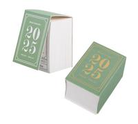 Gatuida 2pcs Mini Desk Calendar Tear Off Daily Calendar Memo Pad with Narrative Poetry Design for Small Spaces Desktop Organizer for Home and Office