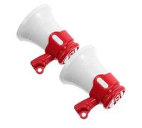 Gatuida 2pcs Mini Megaphone Keychain Speaker for Clear Sound Horn for DIY Projects Team Tags Backpacks Birthdays Portable Voice Amplifier for Outdoor Events