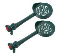 Gatuida 2pcs Mini Pet Scooper Small Pets Plastic with Ergonomic Handle Compact Lightweight Green Litter Sifter for Cage Cleaning