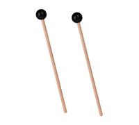 Gatuida 2pcs Mini Wooden Ethereal Drum Mallets Rubber Tip Steel Tongue Drum Sticks Percussion Accessories for Music Practice and Performance Random Style