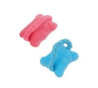 Gatuida 2pcs Multi Purpose Mouse Wristband with Moveable Hand Pillow Soft Crystal Wool and PP Cotton Wrist Support Wearable Lost Wrist Guard and Hair Band for Office Use Random Color