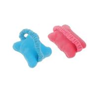 Gatuida 2pcs Multi Purpose Mouse Wristband with Moveable Hand Pillow Soft Crystal Wool and PP Cotton Wrist Support Wearable Lost Wrist Guard and Hair Band for Office Use Random Color