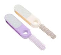 Gatuida 2pcs Nano Glass Foot Scrubber Foldable Foot Scraper Glass Nano File for Dead Skin Remover for Shower Shower Brush