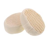 Gatuida 2pcs Natural Sisal Exfoliating Bath Sponge High Absorption and Ergonomic Elliptical Shape, Soft Shower Scrubber for Body Deep Cleaning in Bathroom and Kitchen
