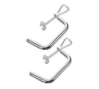 Gatuida 2pcs Pasta Maker Fixing Clips Stable Clamp Attachment for Manual Noodle Machine Pasta Press Holder Replacement Accessories