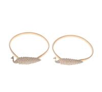 Gatuida 2pcs Peacock Shape Curtain Tiebacks Metal Adjustable Buckles Elegant Window Curtain Accessories for Coffee Shop Home Decor