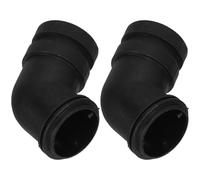 Gatuida 2pcs Plastic Belt Sander Elbow Connector Adapter for 22mm Pipes, Black Sturdy Plastic Dust Nozzle Replacement Part with Impact Resistance and Friction Reduction for Power Tool Dust