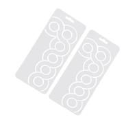 Gatuida 2pcs Plastic Cross-Stitch Templates for Quilting Crafting Corner and Border Quilt Stencils for Hand and Machine Embroidery Patterns