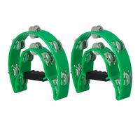 Gatuida 2pcs Plastic Percussion Tambourine: Musical Rhythm Instrument Hand Percussion Tambourine Noise Makers Toy For Ktv Party