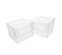 Gatuida 2pcs Plastic Wet Tissue Box Baby Wipe Storage Case Disposable Face Towel Holder for Nursery and Travel