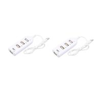 Gatuida 2pcs Port Usb Hub Splitter Hub Usb Bank Out Multiple Plug Data Compatible Xp Vista