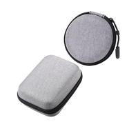 Gatuida 2pcs Portable Eva Microphone Storage Bags with Zipper, Compact Cable Organizer for Outdoor Live Streaming and Clip-on Microphones, Dimensions 8x8x3cm 14x10x4cm