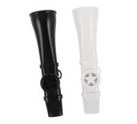 Gatuida 2pcs Portable Plastic Kazoos Lightweight Musical Instruments for Adults and Beginners Black White Play Kazoo for Guitar Ukulele Piano Outdoor Travel and Family Fun