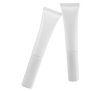 Gatuida 2pcs Portable Travel Bottles Plastic Cream Squeeze Tubes with Flocked Head Cap 15ml Refillable Small Cosmetic Containers for Travel and Creating Your Own Blends