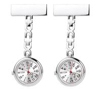 Gatuida 2pcs Quality Nurse Lapel Pin Watch Pocket Watch Fashion Digital for Doctors