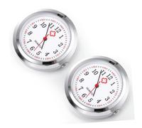 Gatuida 2pcs Quartz Pocket Watch Dial for Nurses, Glass Material and Intuitive Display, Convenient to Carry, Suitable for Manual DIY and Pocket Watch Supplies Assorted Style