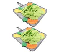 Gatuida 2pcs Rabbit Sniffing Pad Guinea Pig Treats Guinea Pig Cage Guinea Pig Hide Bunny Rat Feeding Rabbit Hideout Dog Non Dog Treats Fish Food Breed Pet Rabbit Mat Polar Fleece Green