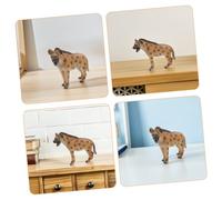 Gatuida 2pcs Realistic African Hyena Figurine Educational Wildlife Animal Models for Cognitive Learning and Play Safe Plastic Material