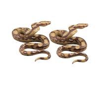 Gatuida 2pcs Realistic Fake Snake for Educational Science Learning Safe PVC Animal Models Creative Imitation Reptile Figures for Interactive Play Home School Display