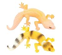 Gatuida 2pcs Realistic Lizard Models Safe Simulation Animal Figures Educational Prank Prop for Vivid Gecko Decoration for Garden Desktop