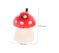 Gatuida 2pcs Red Automatic Mushroom Push-button Toothpick Dispenser Compact Plastic Toothpick Holder Container for Home and Restaurant Use Portable Kitchen Box with Automatic Pop-up