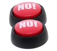 Gatuida 2pcs Red No Sound Button with Voice for Party Pranks, Funny Noise Buttons for Dance Parties and Stress Relief Games