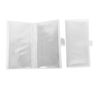 Gatuida 2pcs Refillable Airline Tickets Album Clear Card Holder with Snap Closure for Storing Tickets Postcards Souvenirs Durable Stylish Design for Memorable Occasions