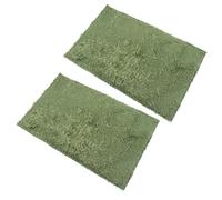 Gatuida 2pcs Reptile Carpet Mat Moisturizing Moss Mat for Lizards Snakes Turtles Amphibians Terrarium Habitat Liner Washable and Reusable Natural Simulation Environment