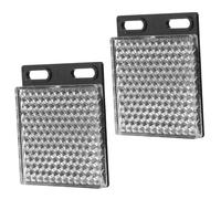 Gatuida 2Pcs Retro Reflective Panel for Photoelectric Beam Sensors, Polarized Reflector Board for Outdoor Alarm Systems, Sensor Reflector for Building Construction Sites