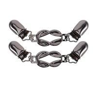 Gatuida 2pcs Retro Shawl Clips for Women Cardigan Clips with Collar Chain Vintage Style Sweater Pins for Dress Shirts Sweaters and Cardigans Versatile Fashion Accessory