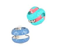 Gatuida 2Pcs Rolling Bead Puzzle for Finger Gyro Stress Relief Cubes Random Color Cognitive Skill and Hand-eye Coordination Enhancing Decompression Random Color