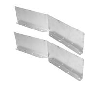 Gatuida 2Pcs Roof Corner Gutter Splash Guards Iron Rain Diverters for Home Protection Preventing Overflow and Water Damage Easy to Install Guttering