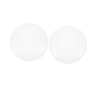 Gatuida 2pcs Round Flush Mount Ceiling Light Covers Plastic Lamp Shade for Kitchen Balcony Nursery Durable Antiaging Shatterproof Bulb Guard Replacement