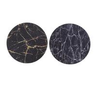 Gatuida 2pcs Round Marble Pattern Non-Slip Mouse Pads 22X22Cm Waterproof Desk Mats for Home Office Gaming Laptop Computer Use Random Color Random Color