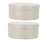 Gatuida 2PCS Round Wood Dessert Packing Box Double Cheesecake Wrap for Basque Chiffon Mousse Cakes Practical Home Bakery Cake Storage