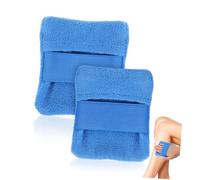 Gatuida 2pcs Sand Remover for Beach Reusable Powder Filled Bags Soft Coral Fleece Material Lightweight for Vacation and Camping