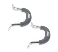 Gatuida 2pcs Scald Pan Pot Handles with Heat Resistant Silicone Grip Thickened Stainless Steel Replacement Side Handles for Steaming and Cooking Pots Large