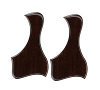 Gatuida 2pcs Self Adhesive Duck Shaped Guitar Pickguards for Acoustic Guitars and Ukuleles Scratch Protective Plates with Wood Grain Texture Durable Sticker for Bass and String Instrument