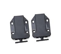 Gatuida 2pcs Self Locking Door Catch Push to Open Cabinet Lock for Furniture Wardrobe Drawer Cupboard Durable Plastic with Built in Spring Easy Installation Black