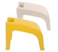 Gatuida 2pcs Shower Foot Stool for Shaving and Pedicure Compact Plastic Foot Rest with Non-Slip Surface and Integrated Storage for Seniors and Expectant Mothers