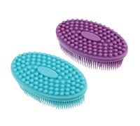 Gatuida 2Pcs Silicone Bath Soft Brush Double Sided Exfoliating Body Scrubber for Gentle Skin Massage and Spa Care Compact and Lightweight for Travel Safe for All Skin Types
