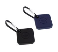 Gatuida 2Pcs Silicone Cover for Tile Mate Pro Portable Lost Tracker Case with Precise Cutouts and Fixing Clip Black Color for Easy Installation and Protection