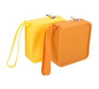 Gatuida 2pcs Silicone Dog Treat Bags with Zipper Lightweight Training Pouch for Outdoor Walking Portable Snack Holder for Pet Food Accessories