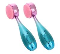 Gatuida 2pcs Silicone Face Scrubber Dual-sided Exfoliating Brush for Deep Skin Cleansing and Massage Portable Facial Cleansing Tool for Home and Travel Safe for All Skin Types