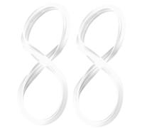 Gatuida 2Pcs Silicone Sealing Gaskets for Pressure Cooker Lid Liners Flexible Cooker Circles Compatible with Midea Models Stretchy Clean Kitchen Gadget for Secure Pot Sealing