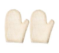 Gatuida 2pcs Sisal Exfoliating Shower Gloves for Body and Back Scrubbing Deep Cleansing Bath Supplies with Rich Honeycomb Texture for Dirt and Oil Removal