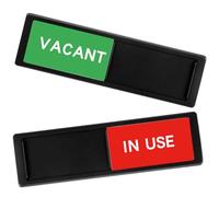 Gatuida 2Pcs Slide Door Indicator Privacy Sign Vacant Occupied Status Signs for Office Restroom Conference Room Use Easy Installation Scratch Design Bright Color Coding