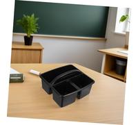 Gatuida 2Pcs Small Plastic Storage Caddy with Handle Divided Organizer for Art Supplies Classroom Stationery Tools Pen Storage Basket Easy to Clean and Portable