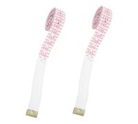 Gatuida 2pcs Soft Braille Tape Measure Flexible Measuring Tool for Blind with Tactile Markings Accurate Portable Ruler for Vision Impaired Geometry Learning Supplies